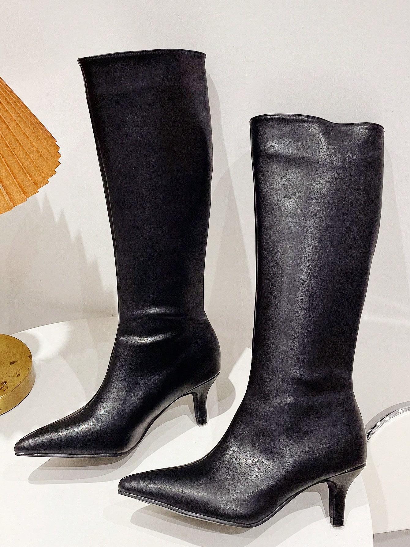SHEIN CZARNE KOZAKI SZPILKA W01__36,5
