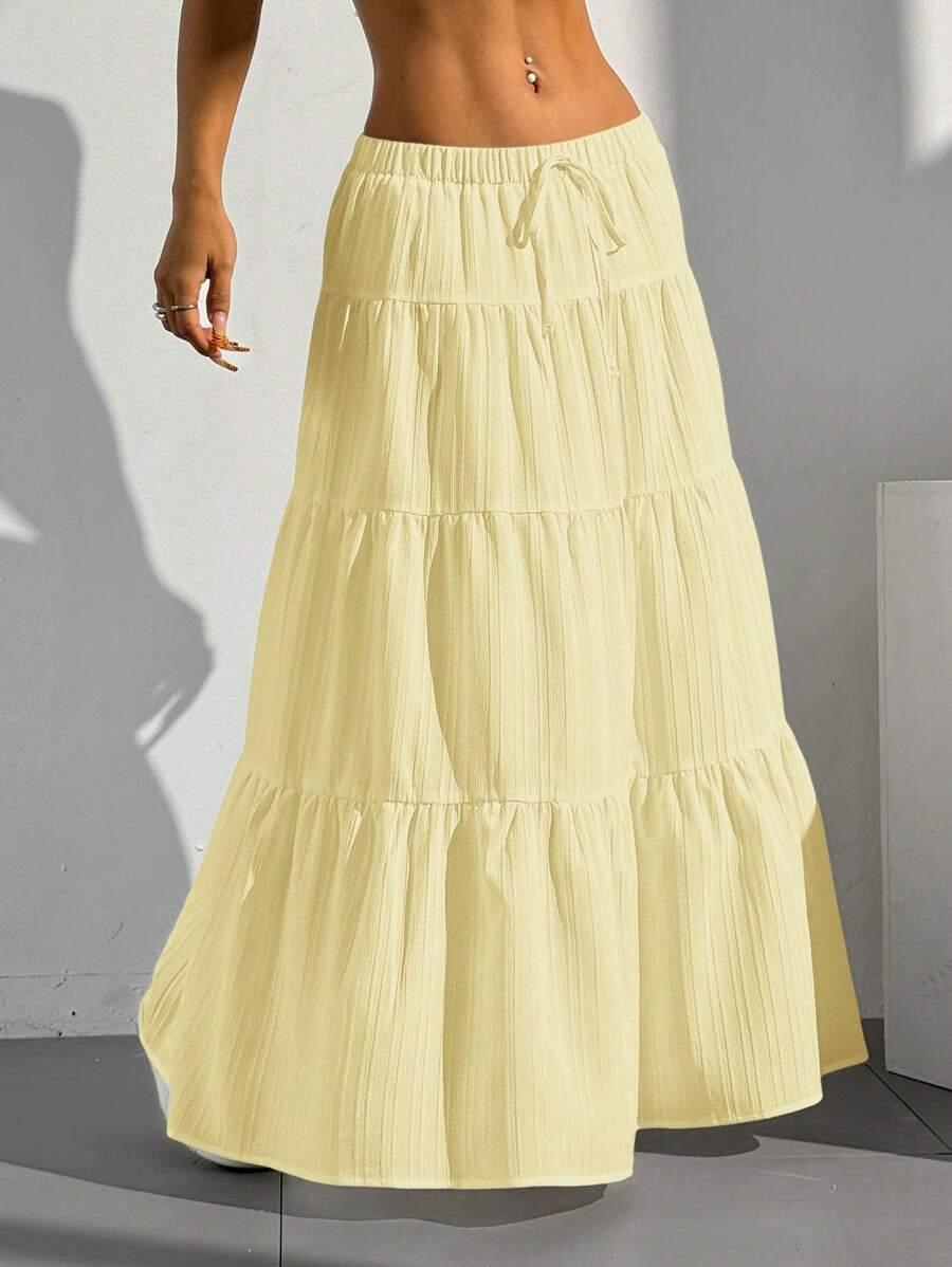SHEIN ŻÓŁTA MAXI SPÓDNICA S06__M