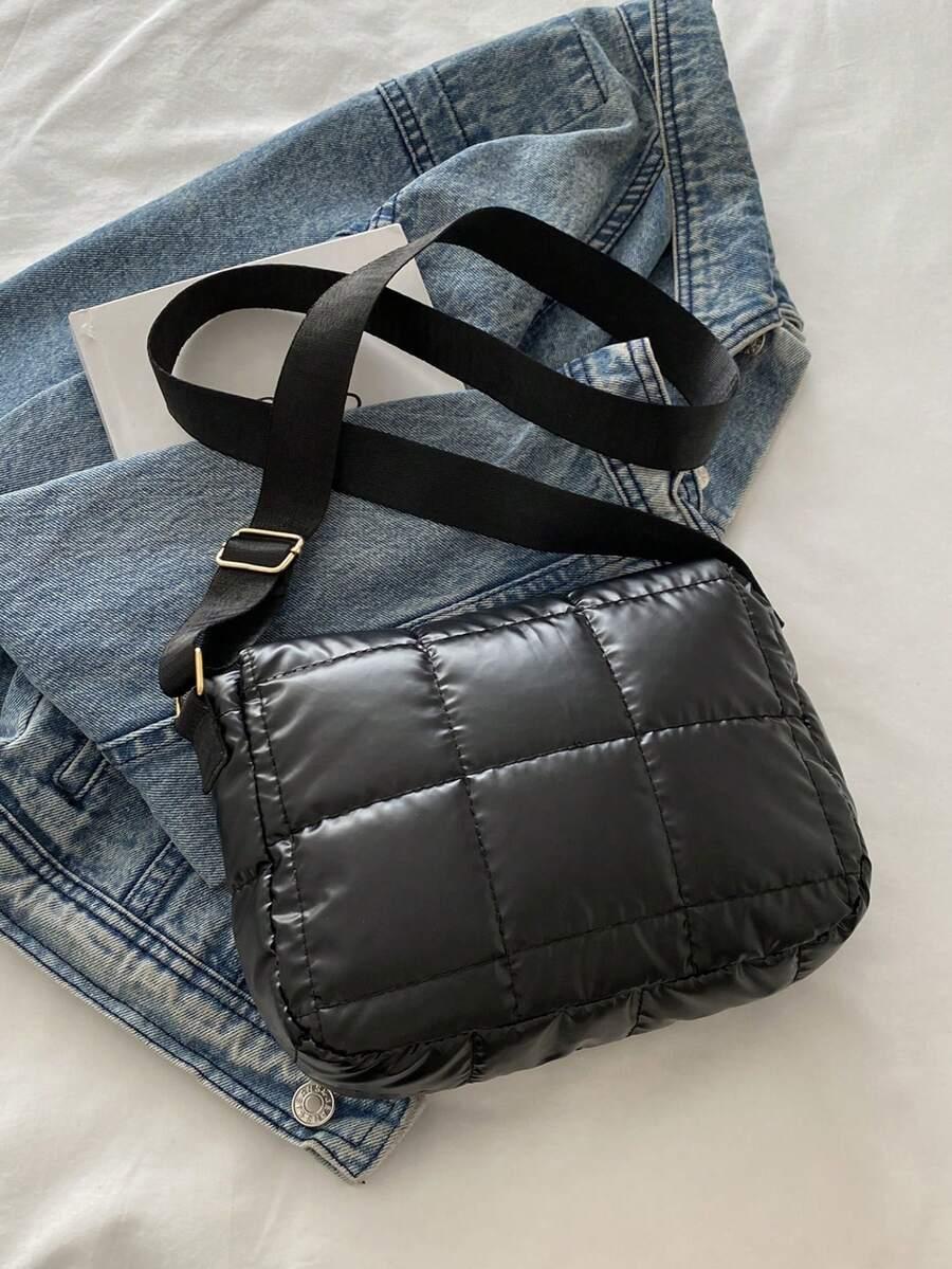 SHEIN CZARNA TOREBKA PASEK 22.5X5.5X18CM
