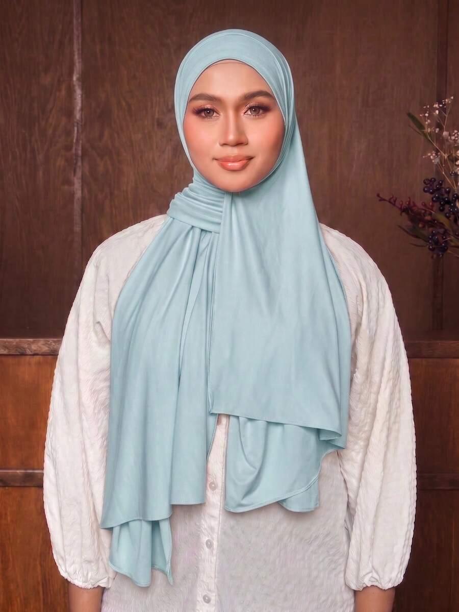 SHEIN NIEBIESKA CHUSTA NA GŁOWĘ S07