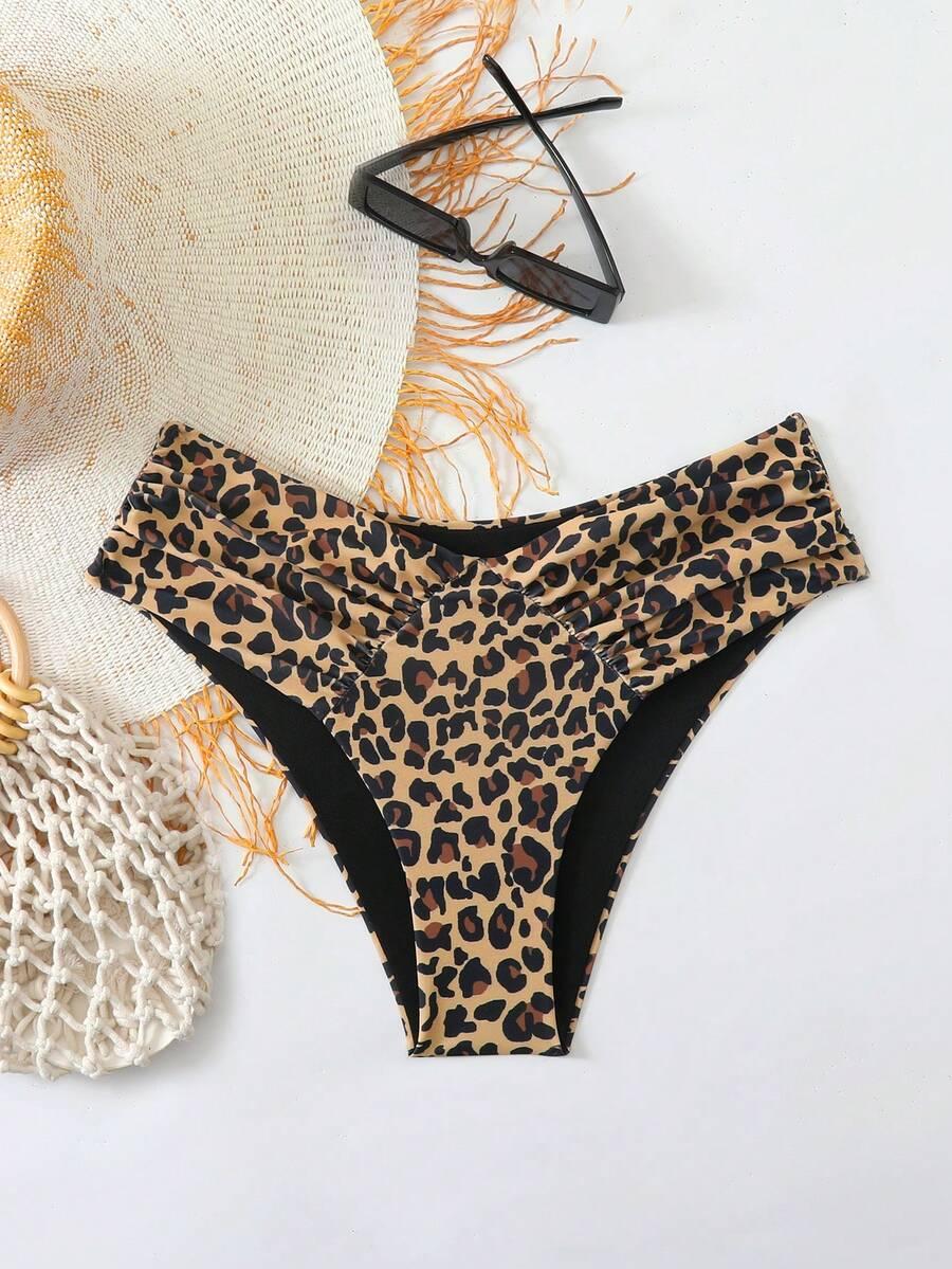 SWIM BASICS DÓŁ OD BIKINI ANIMAL PRINT S09__M