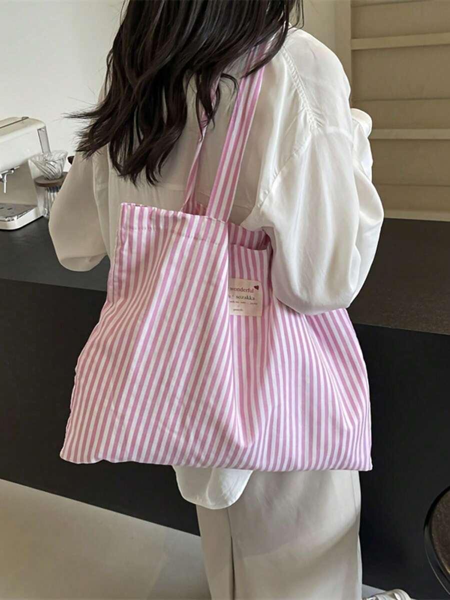 SHEIN RÓŻOWA TORBA PASKI S07__39X6X47