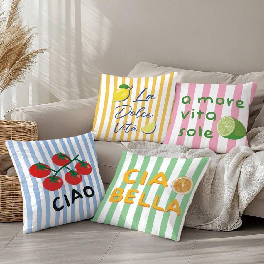 SHEIN POSZEWKA NA PODUSZKĘ 4-PACK S07__50X50