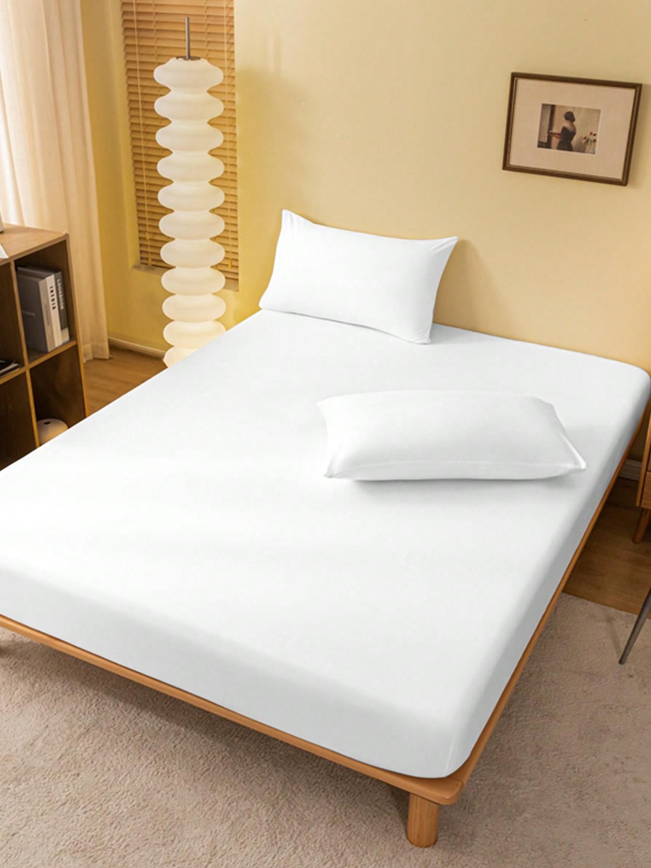SHEIN BIAŁE PRZEŚCIERADŁO Z GUMKĄ S07__180X200CM