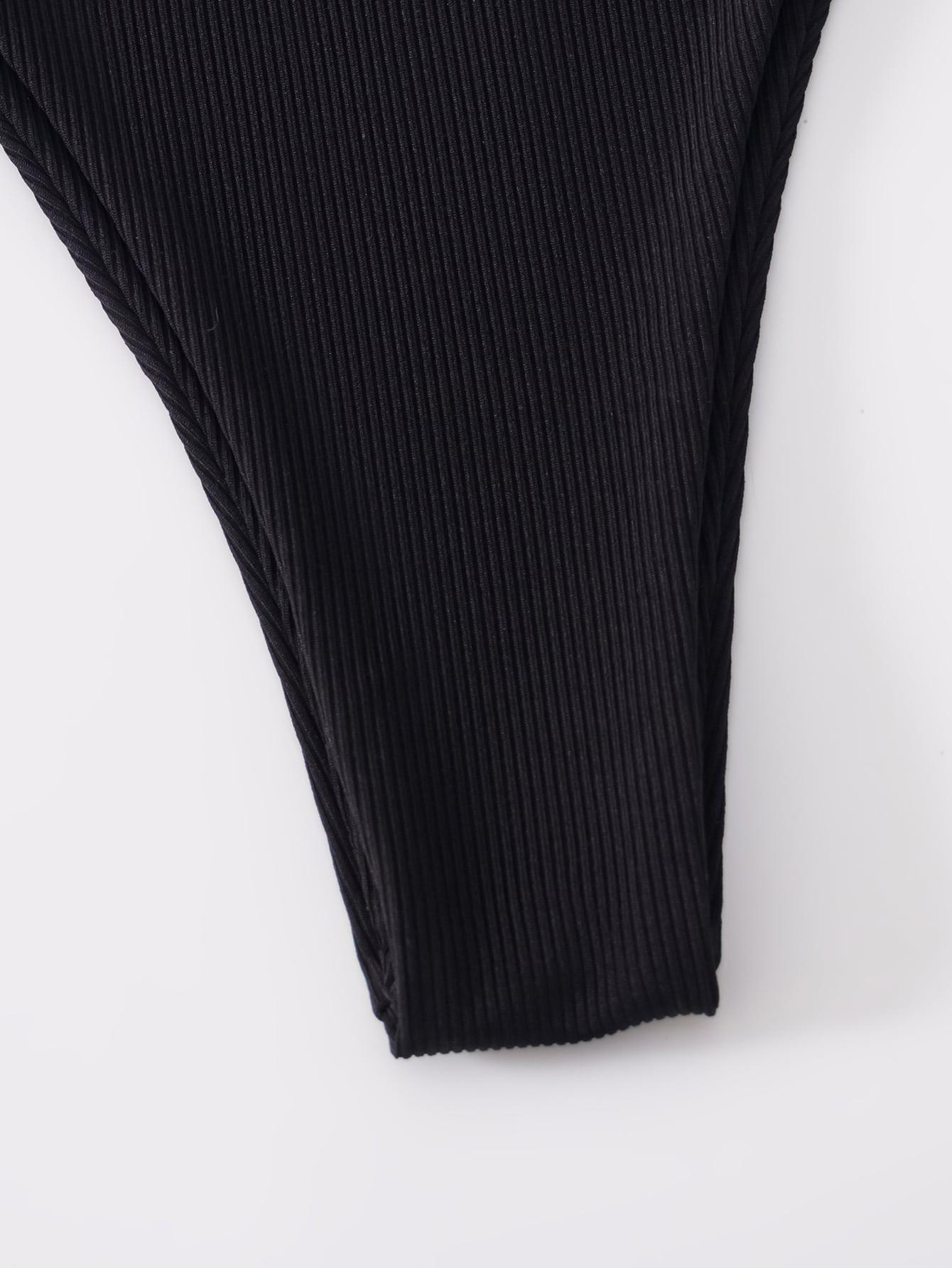 SHEIN CZARNY DÓŁ OD BIKINI S09__M