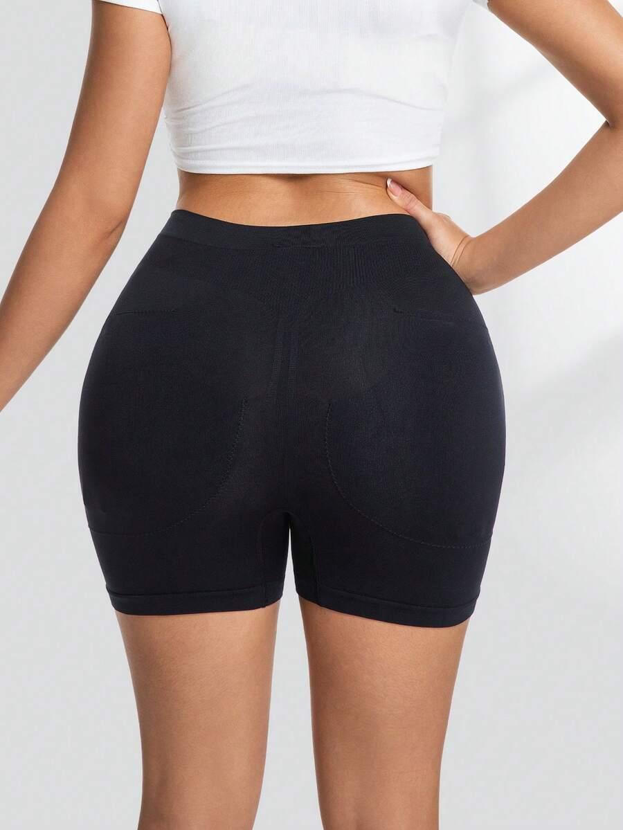 SHEIN CZARNE MODELUJĄCE SPODENKI S06__M