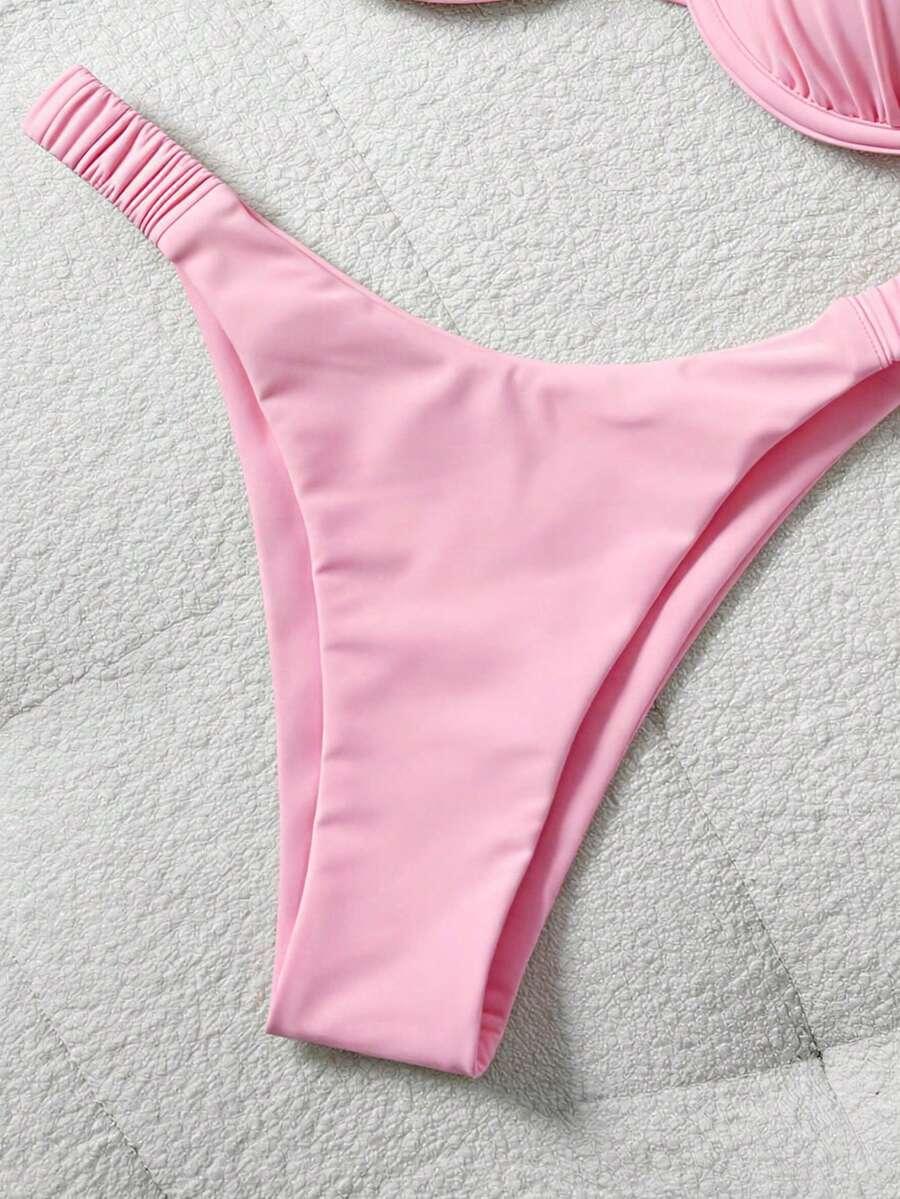 SHEIN DWUCZĘŚCIOWY STRÓJ KĄPIELOWY S09__L