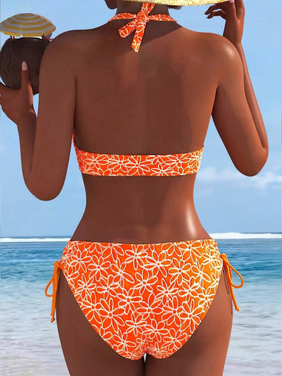 SHEIN DWUCZĘŚCIOWY STRÓJ KĄPIELOWY S09__M