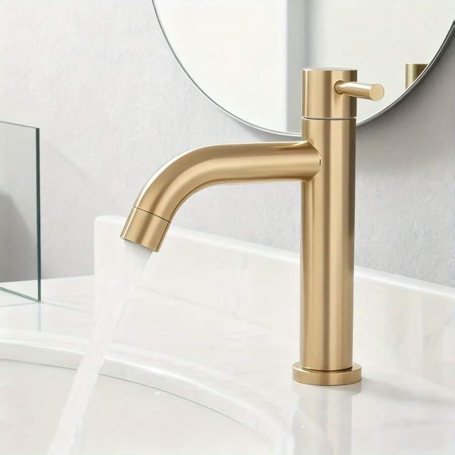 SHEIN ZŁOTA BATERIA ŁAZIENKOWA S07__18,5X12CM