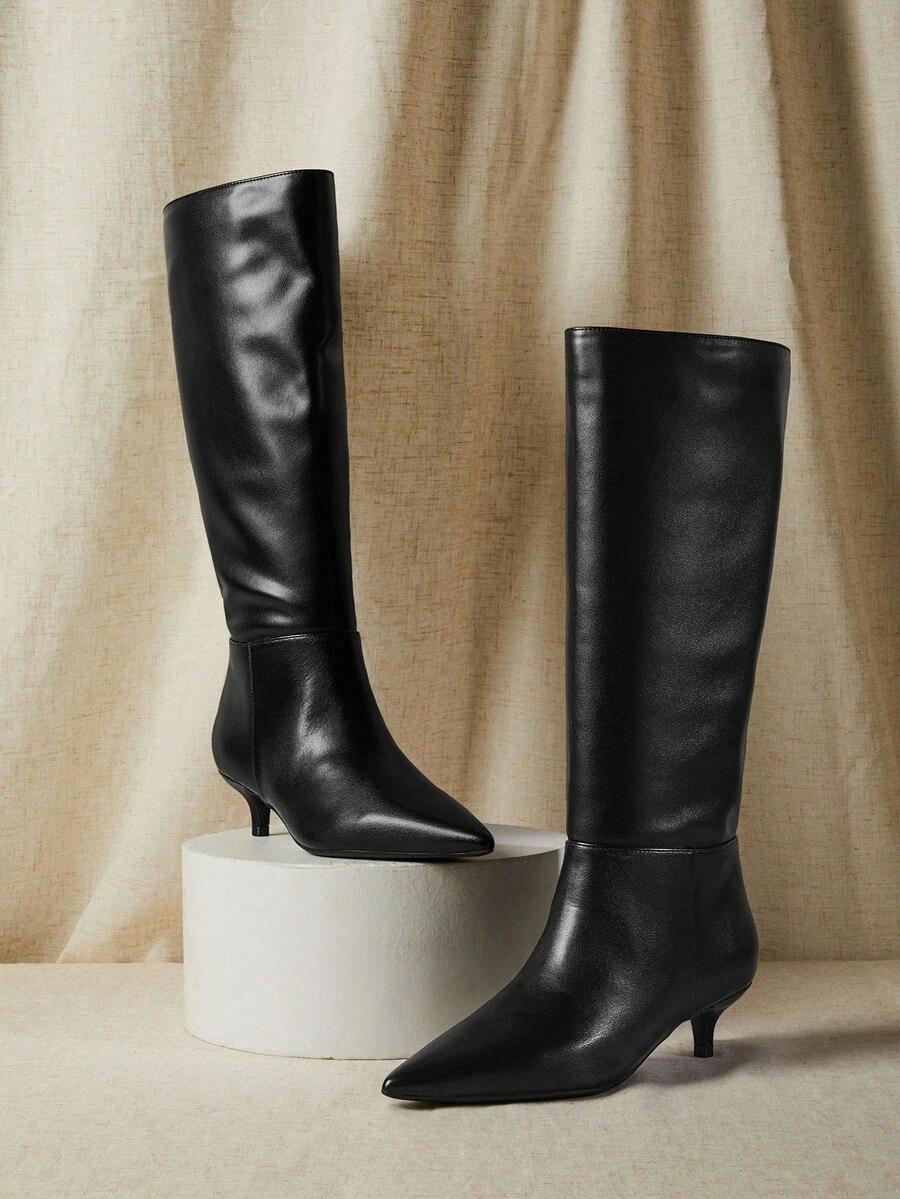 SHEIN CZARNE KOZAKI OBCAS W01__39,5