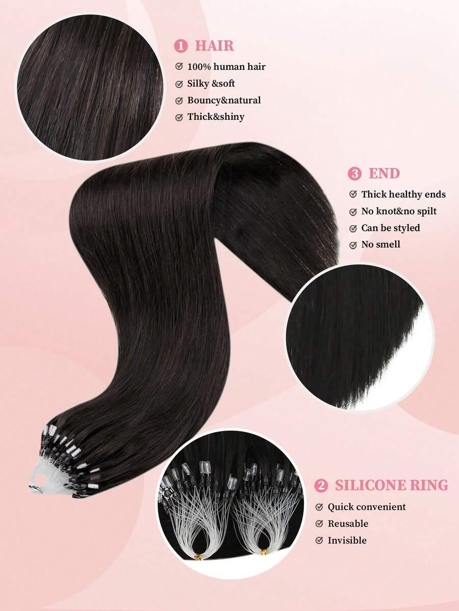 9AM HAIR PASMA Z WŁOSÓW NATURALNYCH 50SZT