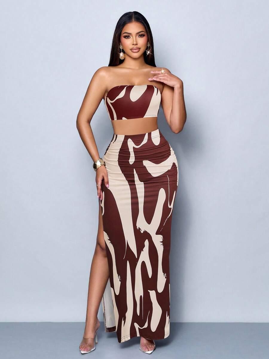 SHEIN TOP SPÓDNICA KOMPLET S06__S