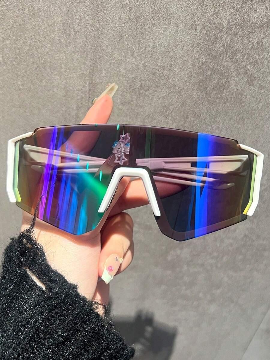 SHEIN BIAŁE OKULARY PRZECIWSŁONECZNE S07