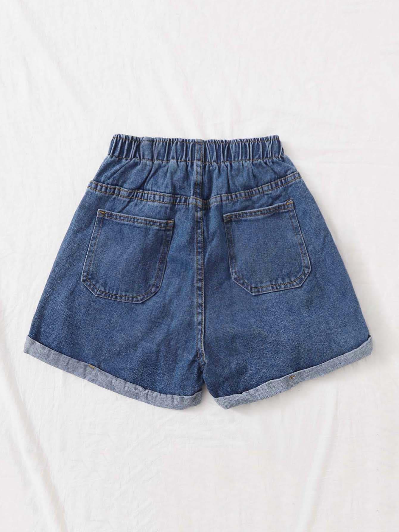 SHEIN NIEBIESKIE JEANSOWE SPODENKI S06__XXL
