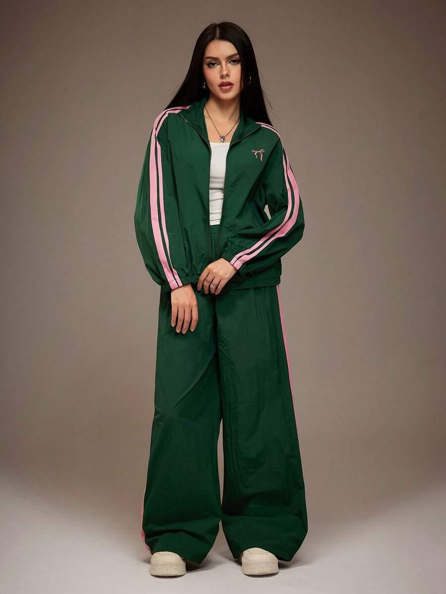 SHEIN KOMPLET BLUZA SPODNIE KONTRAST PK01__M