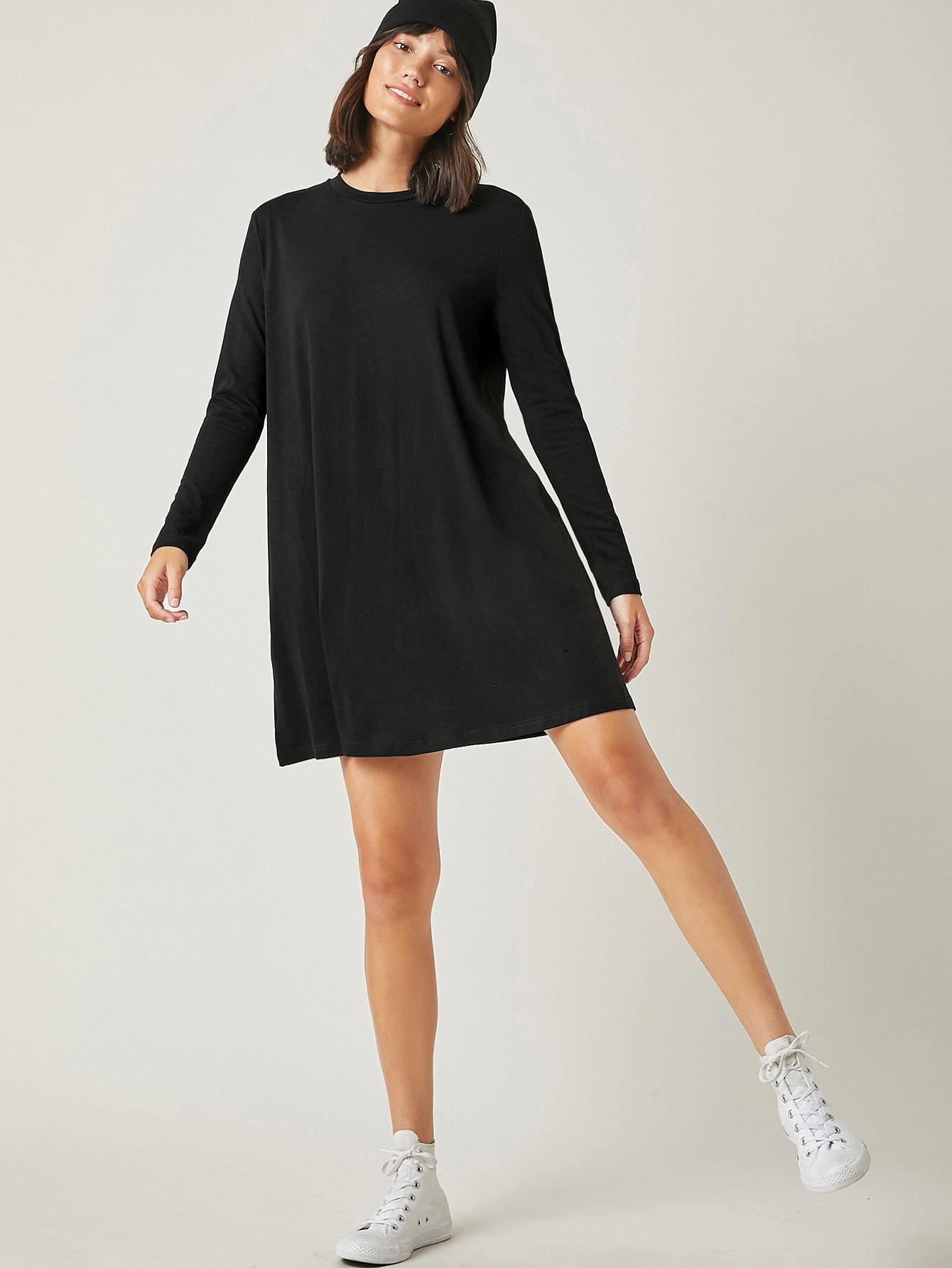 SHEIN CZARNA SUKIENKA MINI CASUAL S06__L