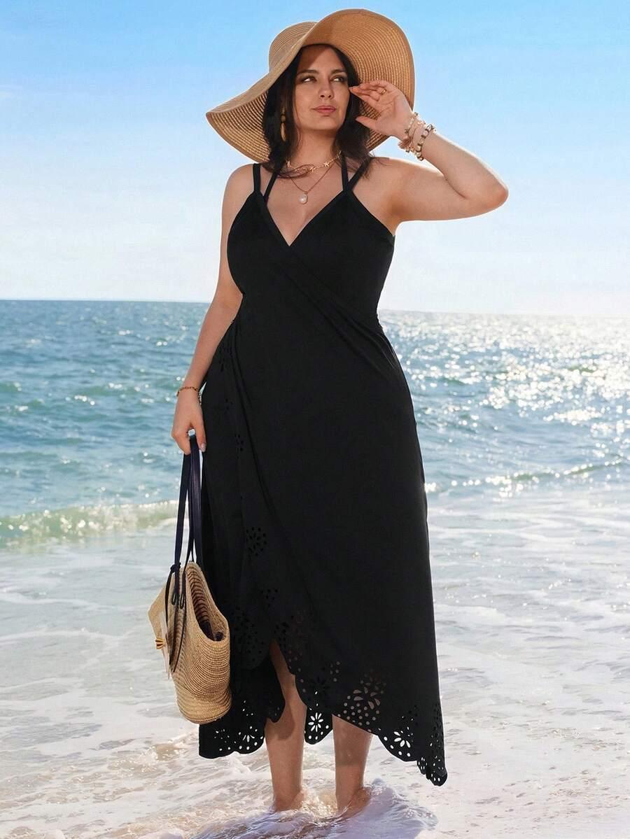 SWIM LUSHOIRE CZARNE PLAŻOWE PAREO S06__XXL