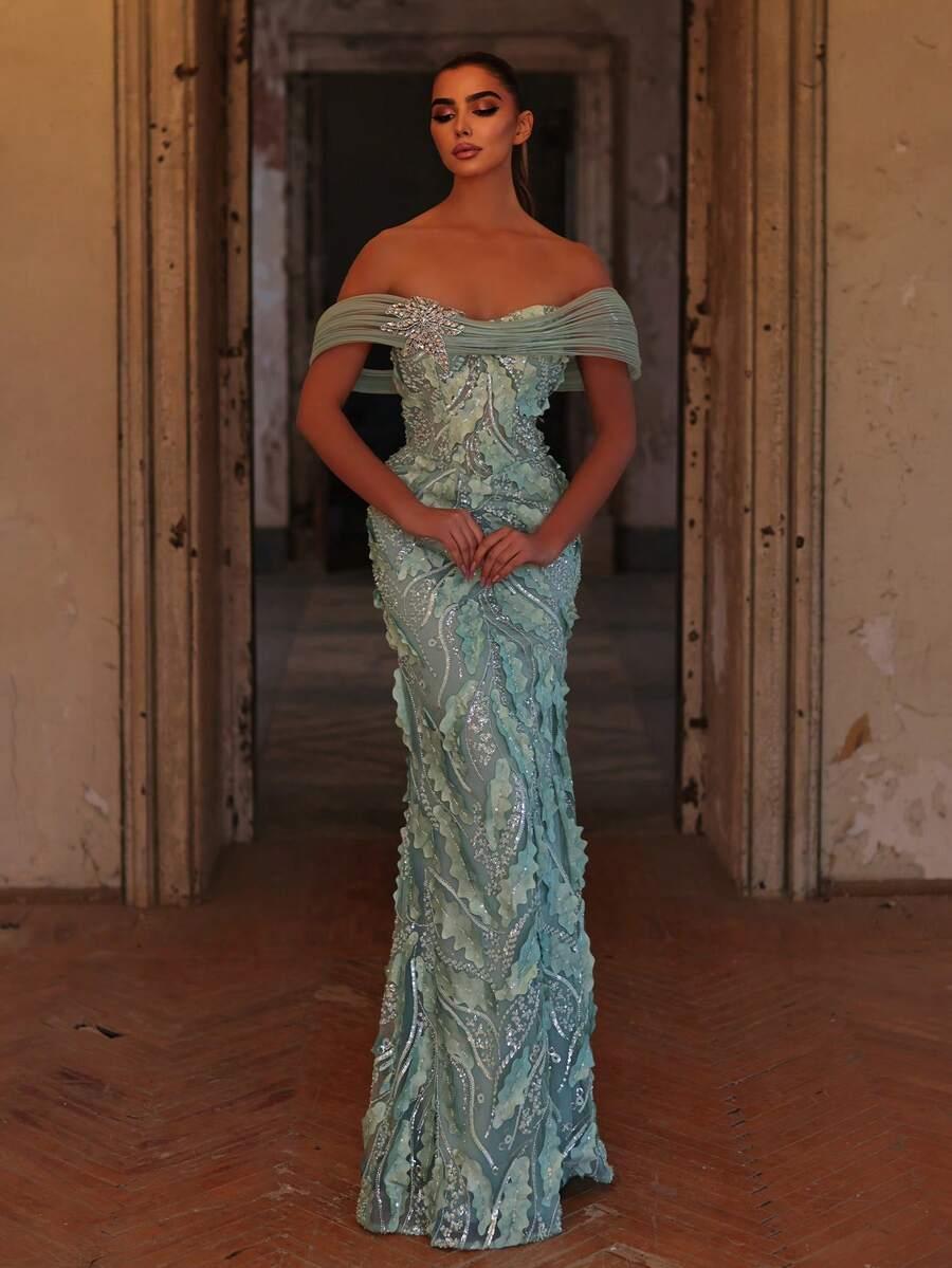 FAERIESTY ZIELONA MAXI SUKIENKA ZDOBIENIE S06__S