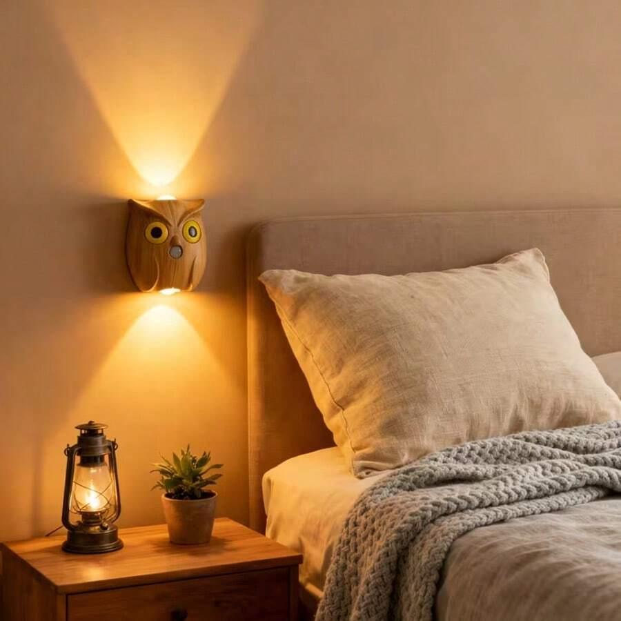 SHEIN LAMPKA NOCNA W KSZTAŁCIE SOWY S07__9X8