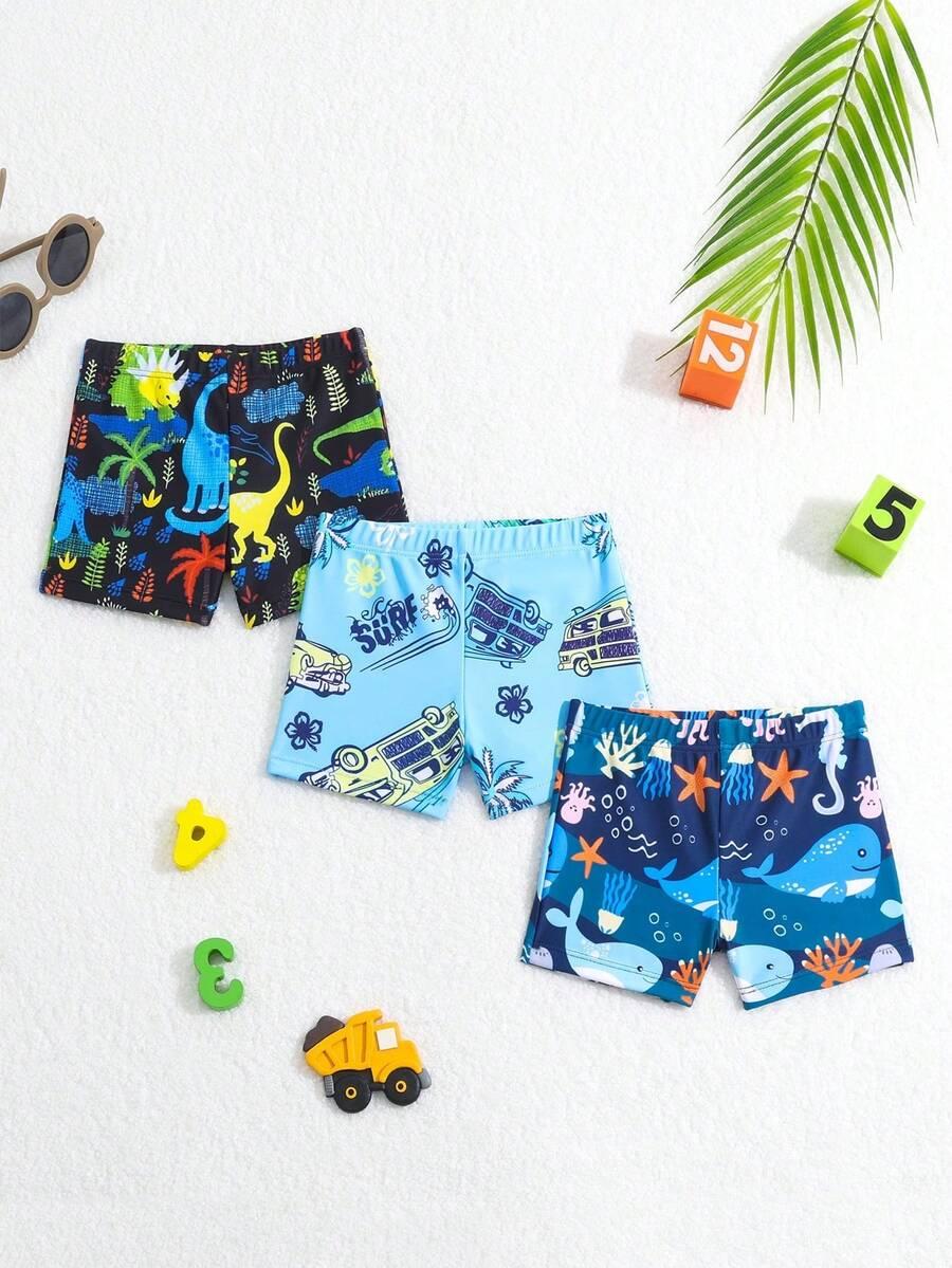 SHEIN KĄPIELÓWKI WZÓR 3 PACK S09__92/98