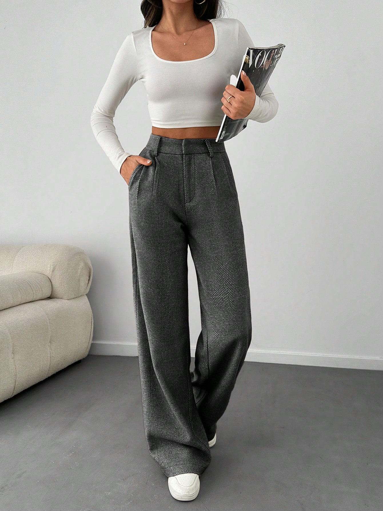 SHEIN SPODNIE WYSOKI STAN S06__XL