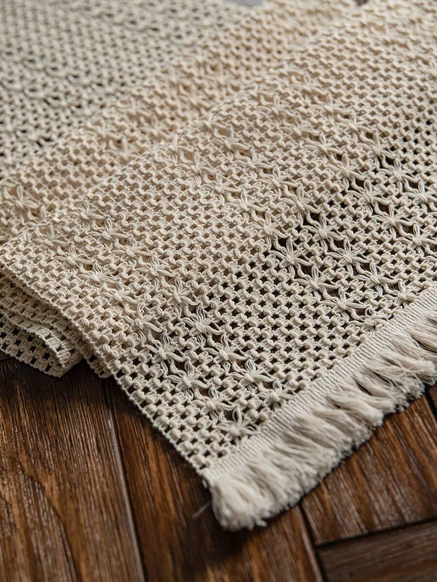 SHEIN BEŻOWY BIEŻNIK NA STÓŁ S07__30X120CM