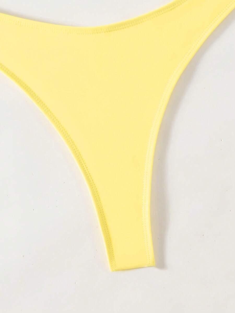 SHEIN ŻÓŁTY DÓŁ OD BIKINI S09__XS
