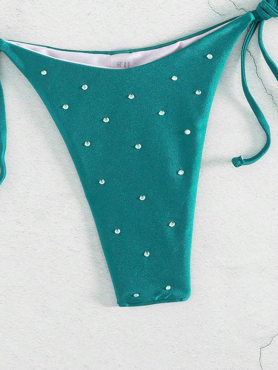 SHEIN DWUCZĘŚCIOWY STRÓJ KĄPIELOWY ZDOBIENIE S09__M