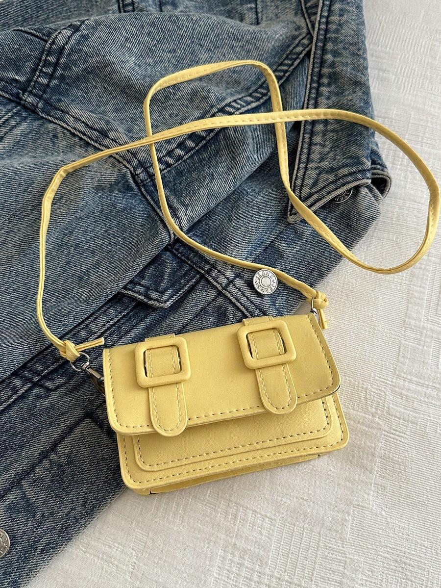 SHEIN ŻÓŁTA TOREBKA NA RAMIĘ S07__12.5X4X8CM
