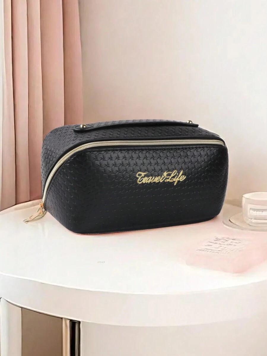 SHEIN CZARNA KOSMETYCZKA PODRÓŻNA S07__11X23