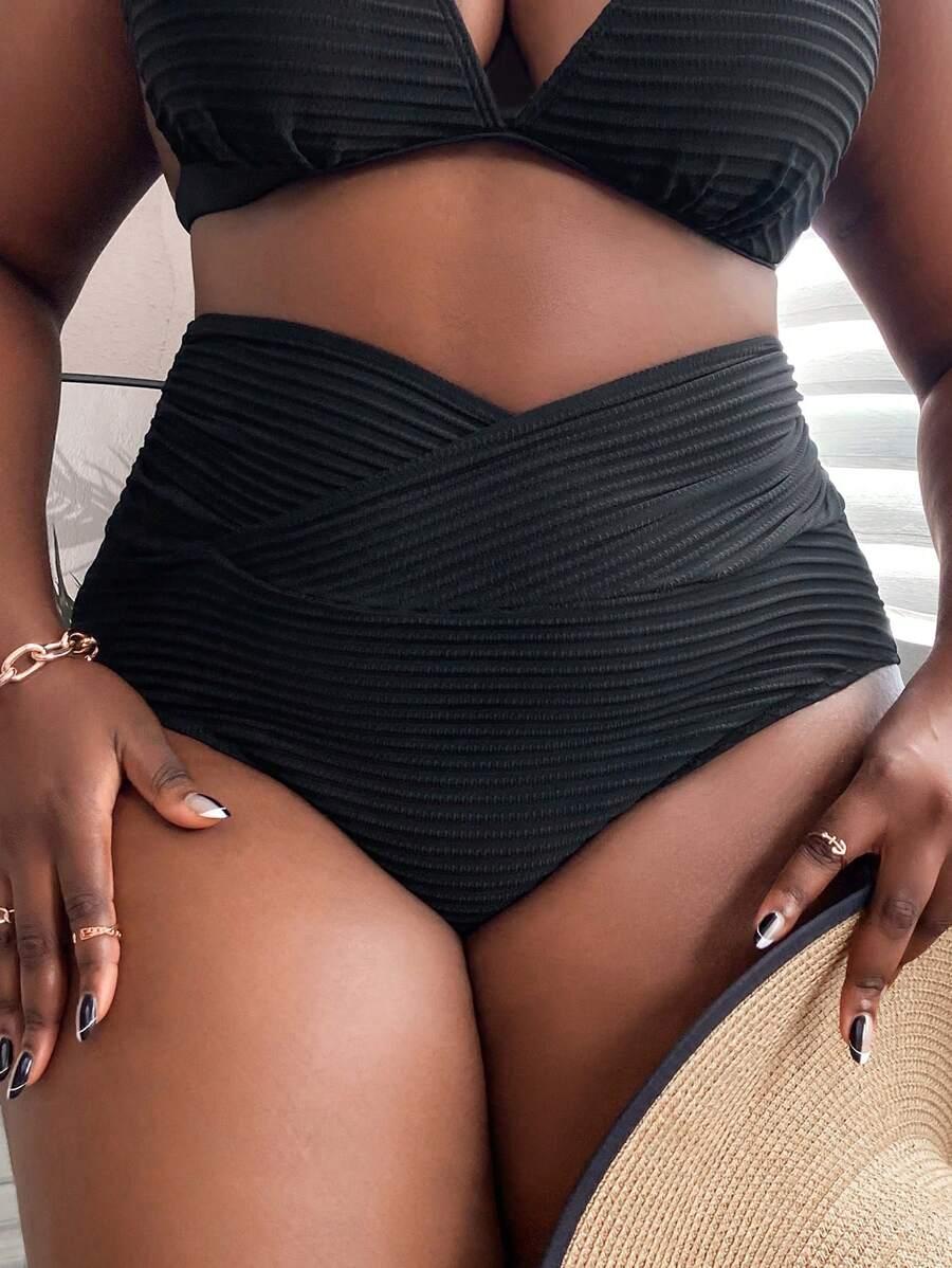 SHEIN CZARNY DÓŁ OD BIKINI S09__46