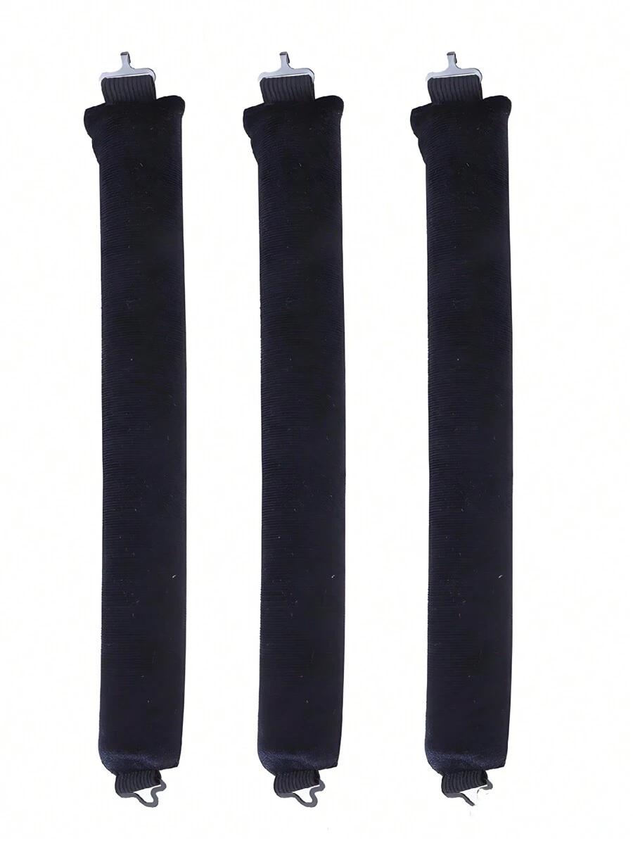 SHEIN CZARNE WAŁKI DO WŁOSÓW 3-PACK S07__26CM
