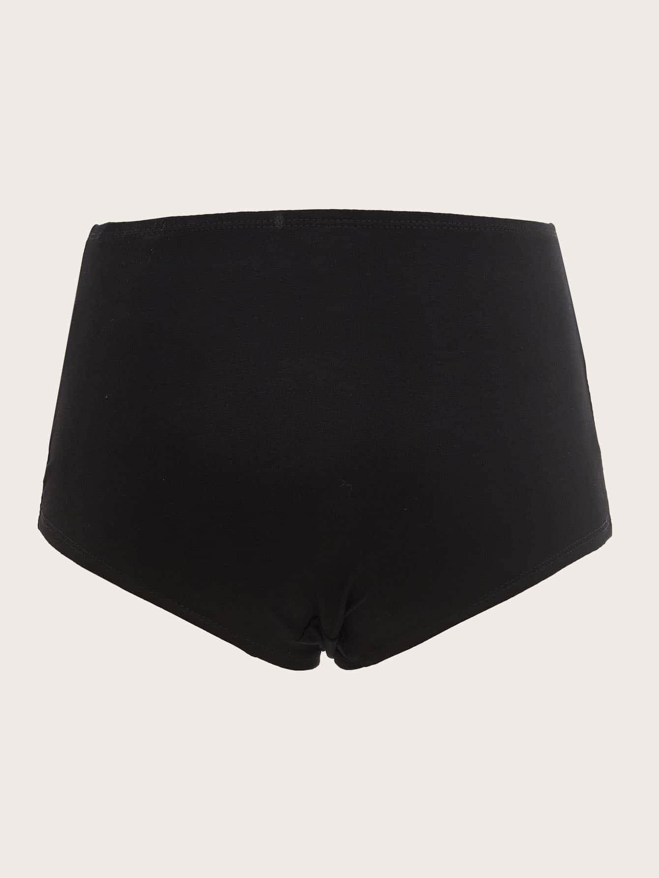 SHEIN CZARNE MAJTKI GUMKA S06__M