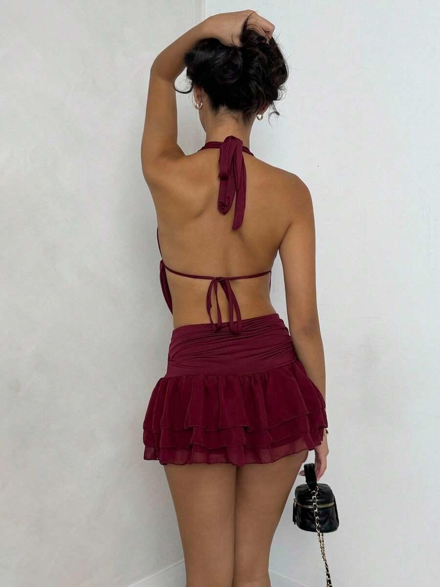SHEIN KOMPLET TOP SPÓDNICZKA S06__XXL