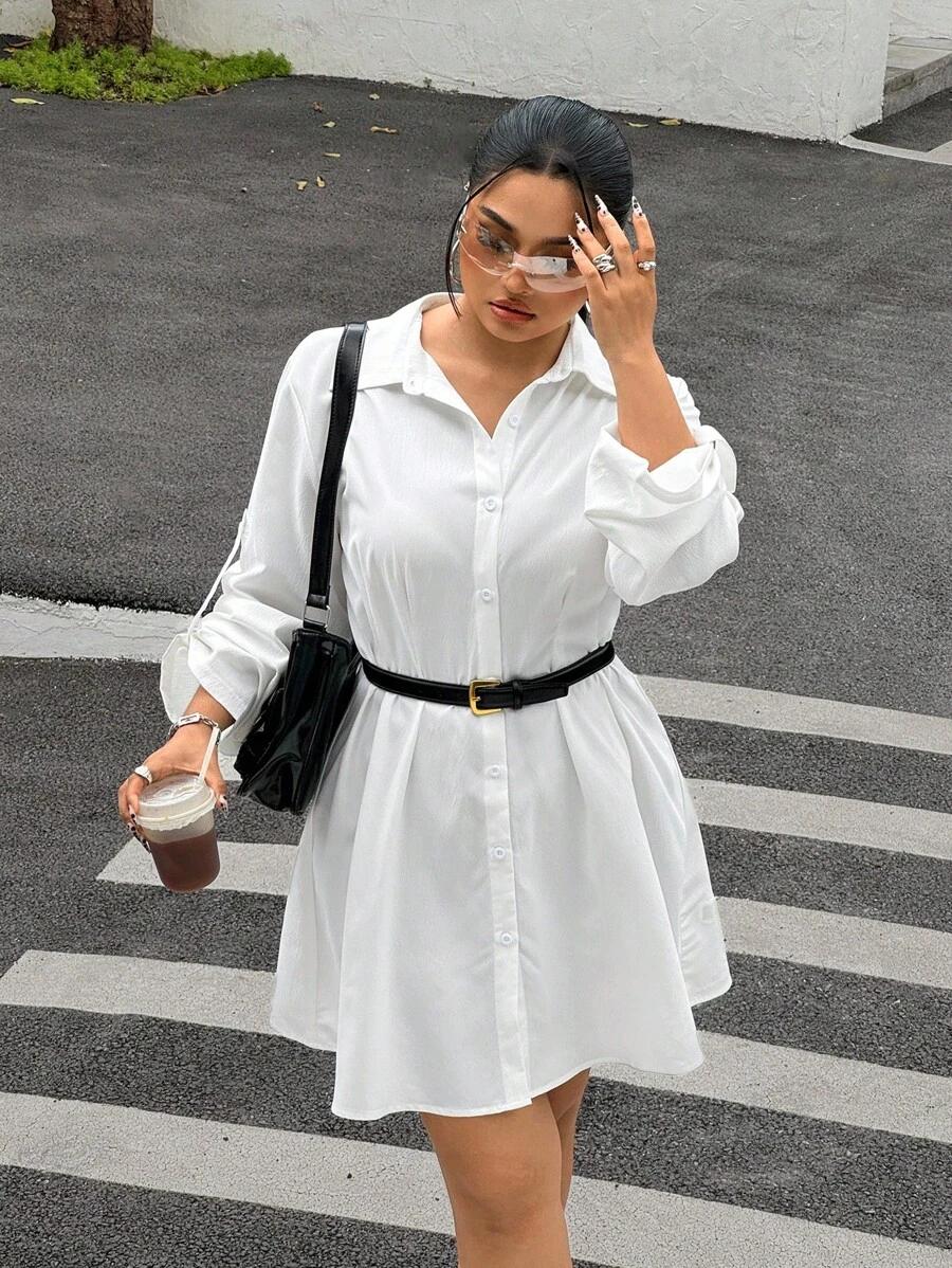 SHEIN BIAŁA MINI SUKIENKA S06__XXL