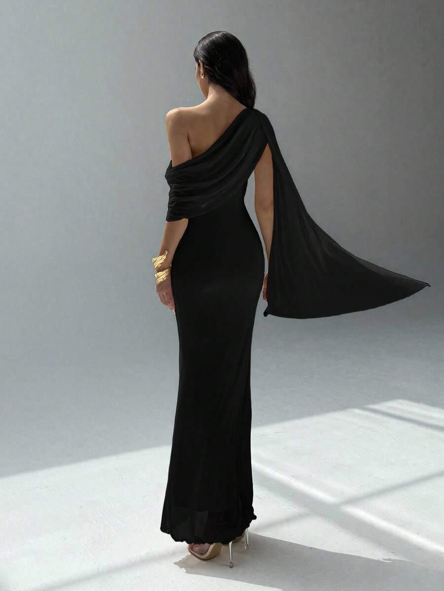 HIMLAND CZARNA SUKIENKA MAXI S06__S
