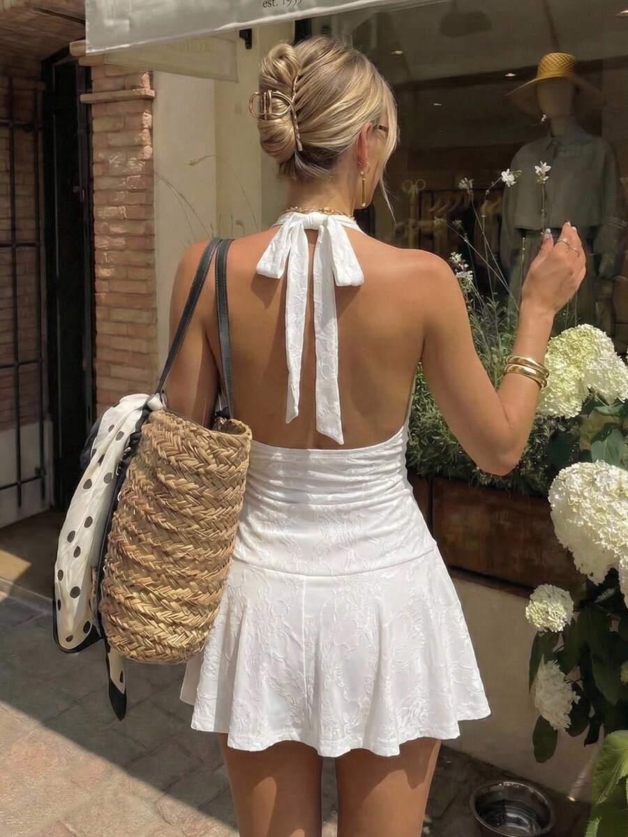 SHEIN BIAŁA MINI SUKIENKA S06__XS