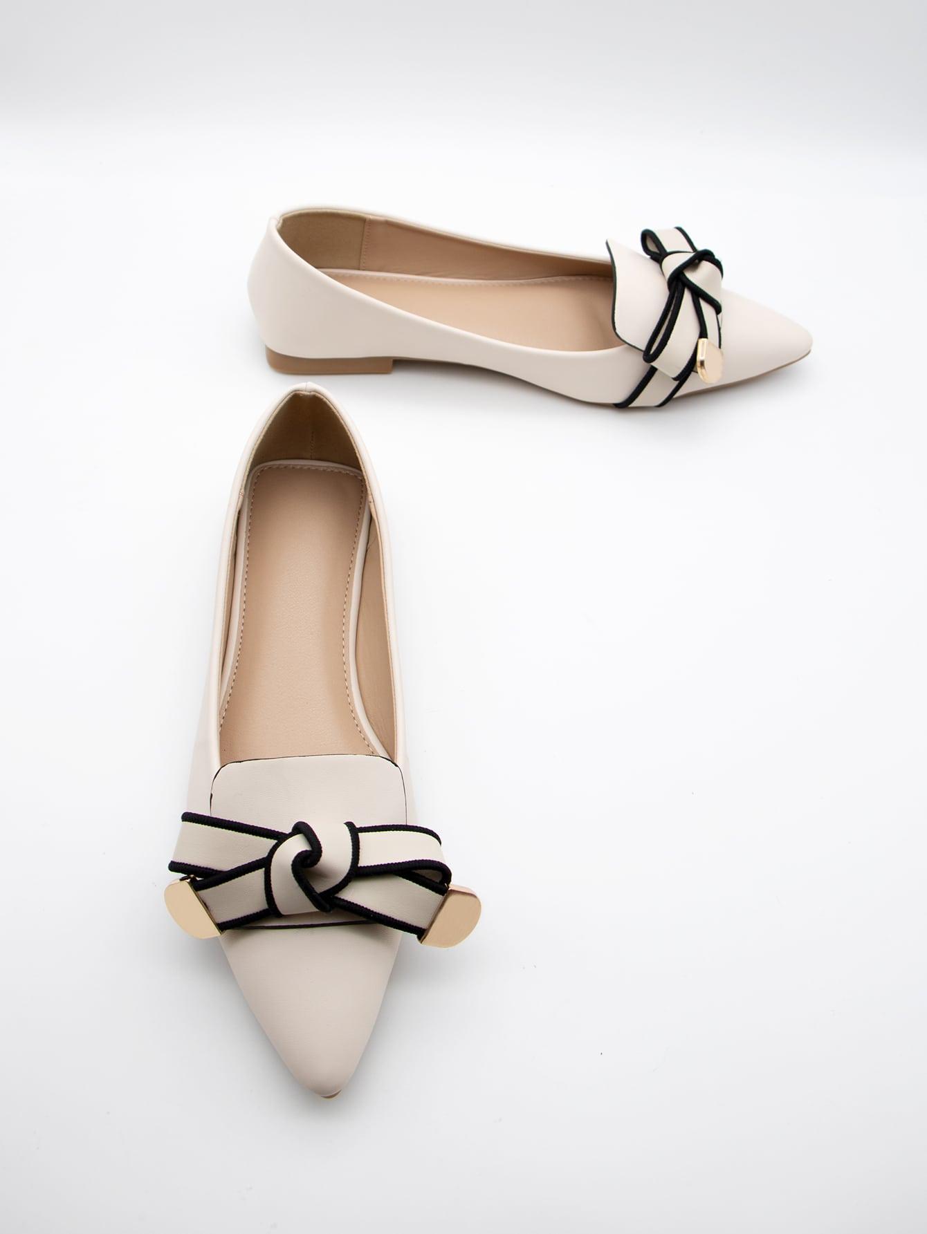 SHEIN BEŻOWE BALERINY SZPIC S06__37