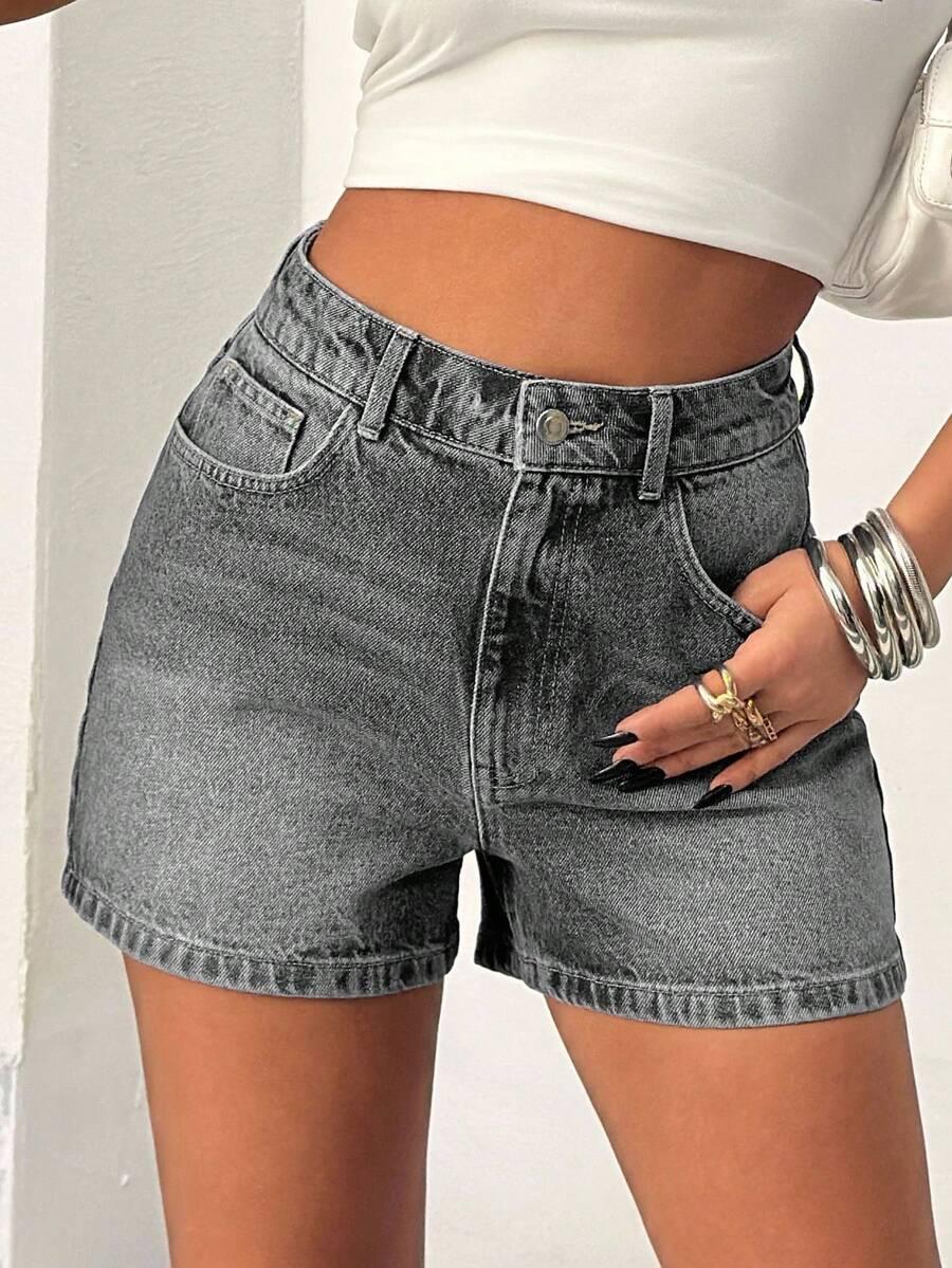 EURMUSE SZARE SPODENKI JEANS S06__S