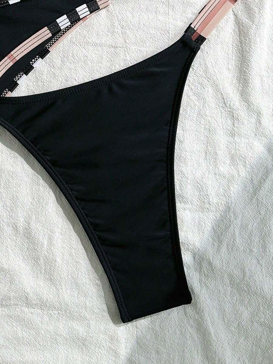 SHEIN DWUCZĘŚCIOWY STRÓJ KĄPIELOWY S09__M