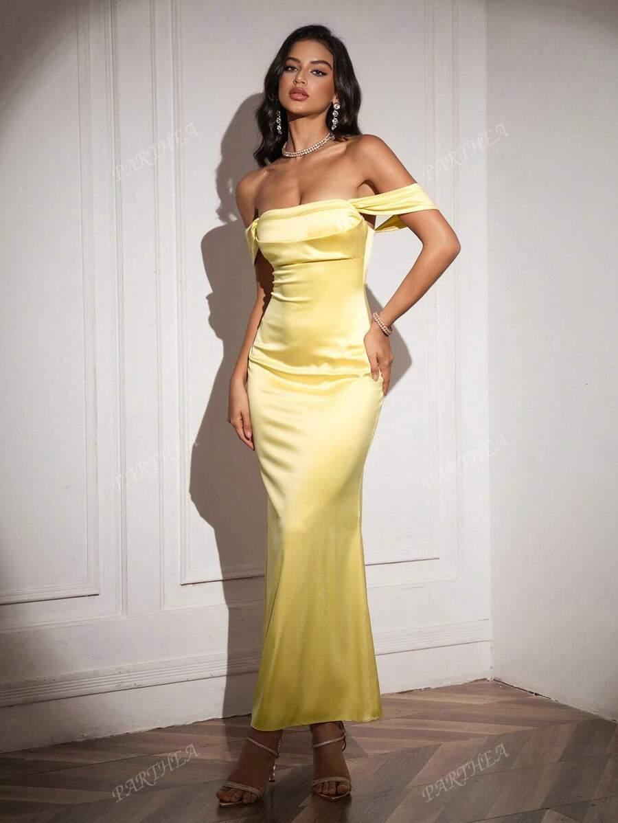 PARTHEA SATYNOWA MAXI SUKIENKA S06__M