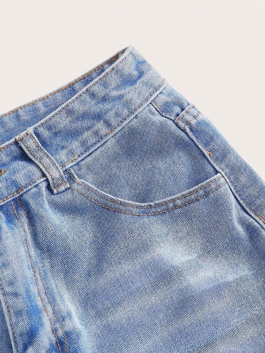 SHEIN NIEBIESKIE KRÓTKIE SPODENKI JEANS S06__S