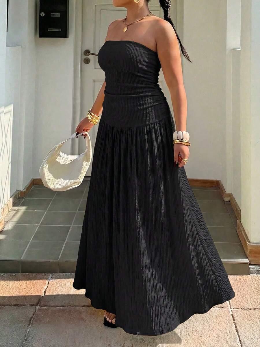 SHEIN CZARNA MAXI SUKIENKA S06__XXL
