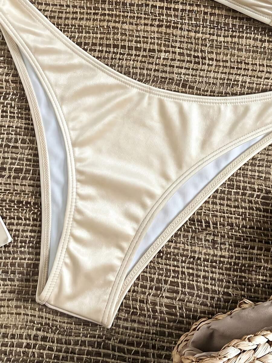 BIKINX KREMOWY DWUCZĘŚCIOWY STRÓJ KĄPIELOWY S09__XS