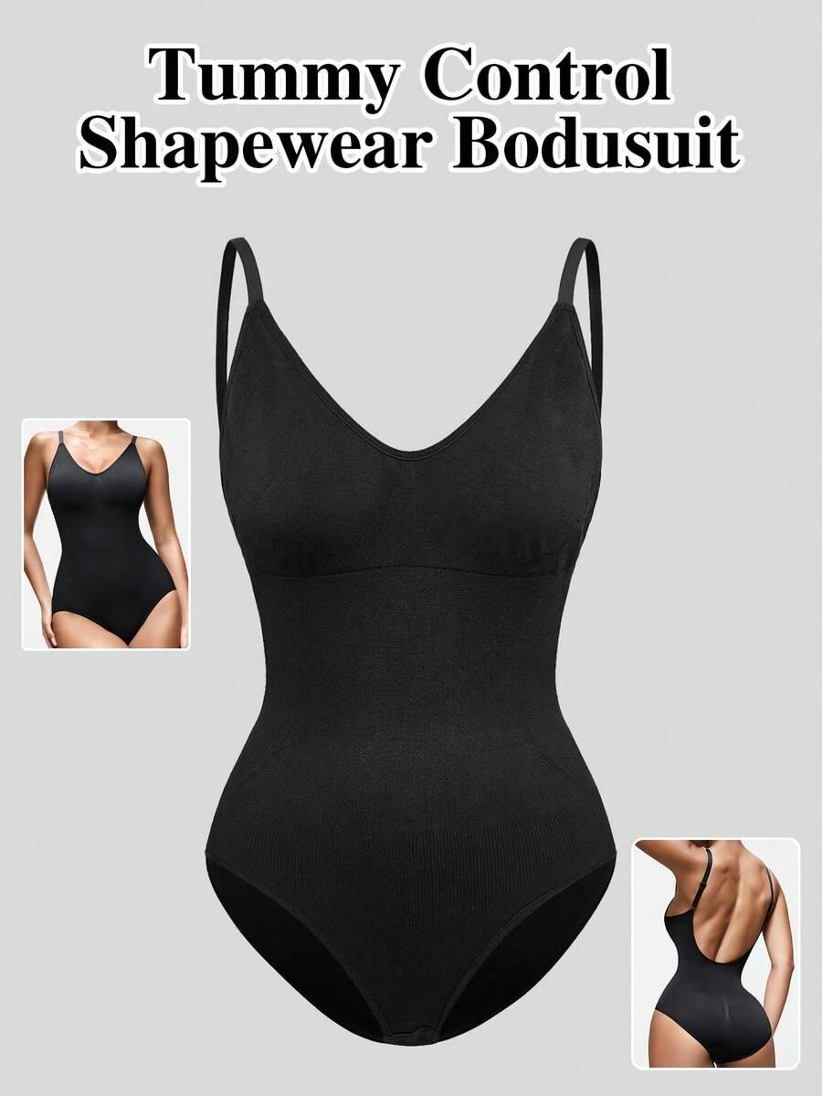 SHEIN CZARNE BODY MODELUJĄCE RAMIĄCZKA S09__XL
