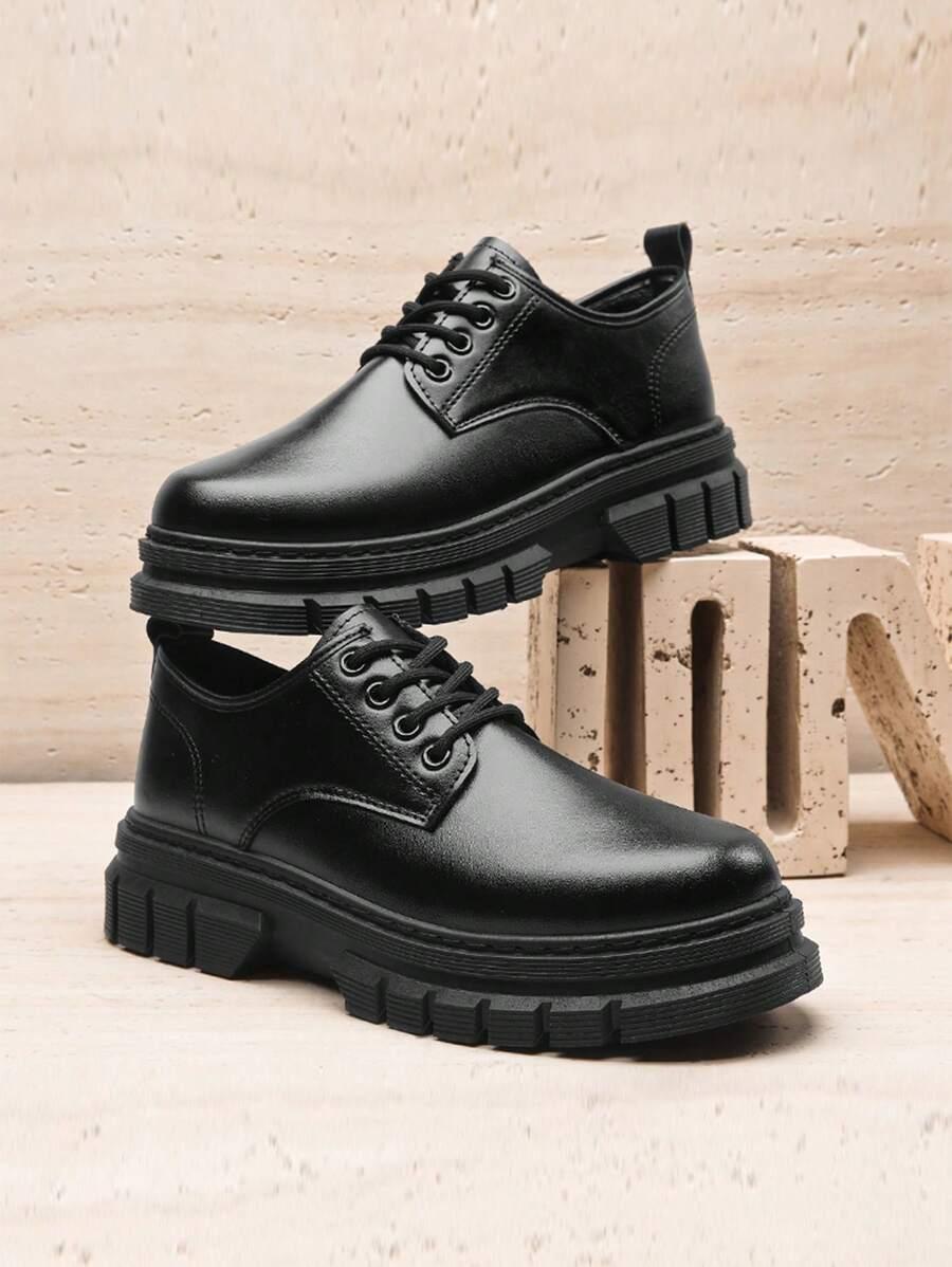 SHEIN CZARNE BUTY WIĄZANIE W01__41