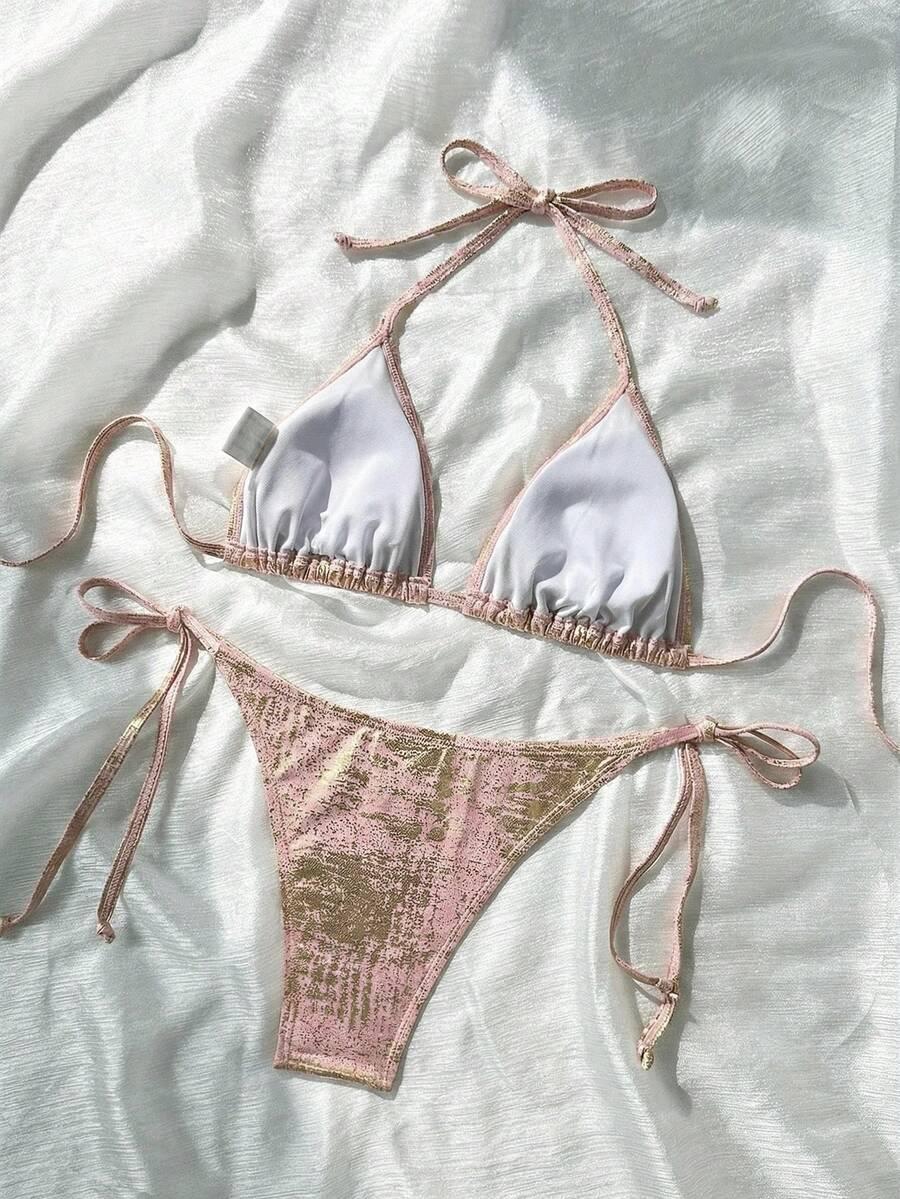 SHEIN DÓŁ OD BIKINI WIĄZANIE S06__M