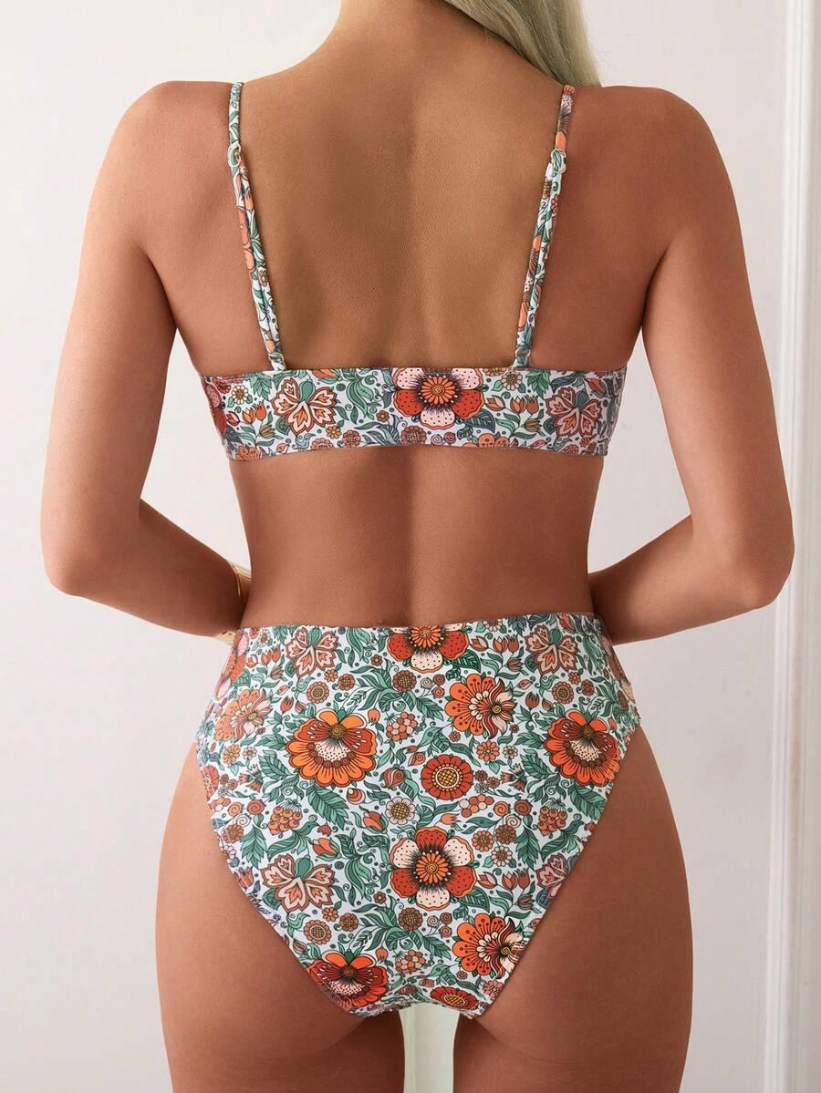 SHEIN DWUCZĘŚCIOWY STRÓJ KĄPIELOWY S09__XL