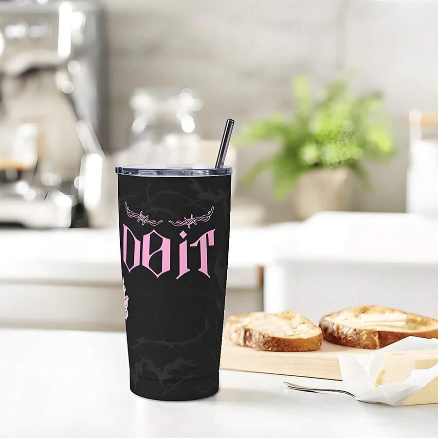 SHEIN CZARNY KUBEK TERMICZNY S07__1200ML