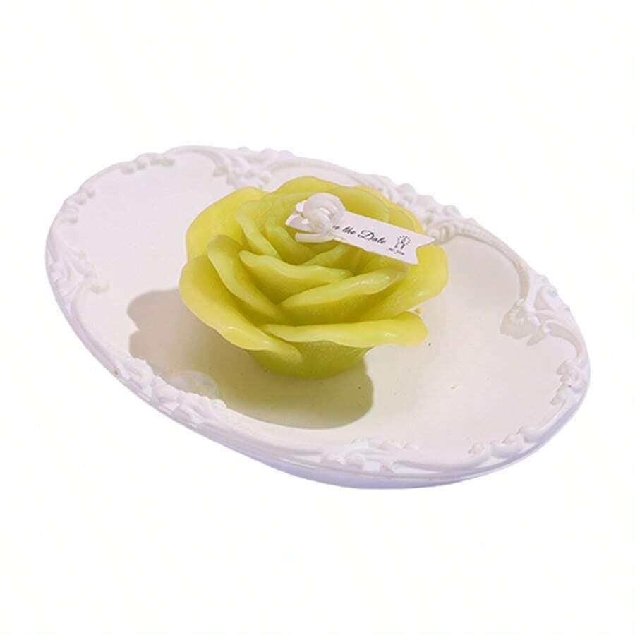 SHEIN ZAPACHOWA ŚWIECA RÓŻA S07__7X6,5CM